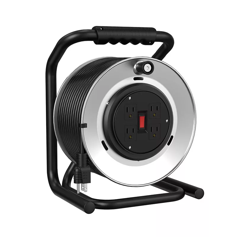 Enrouleur de cordon métallique 4 sorties 120 pieds
